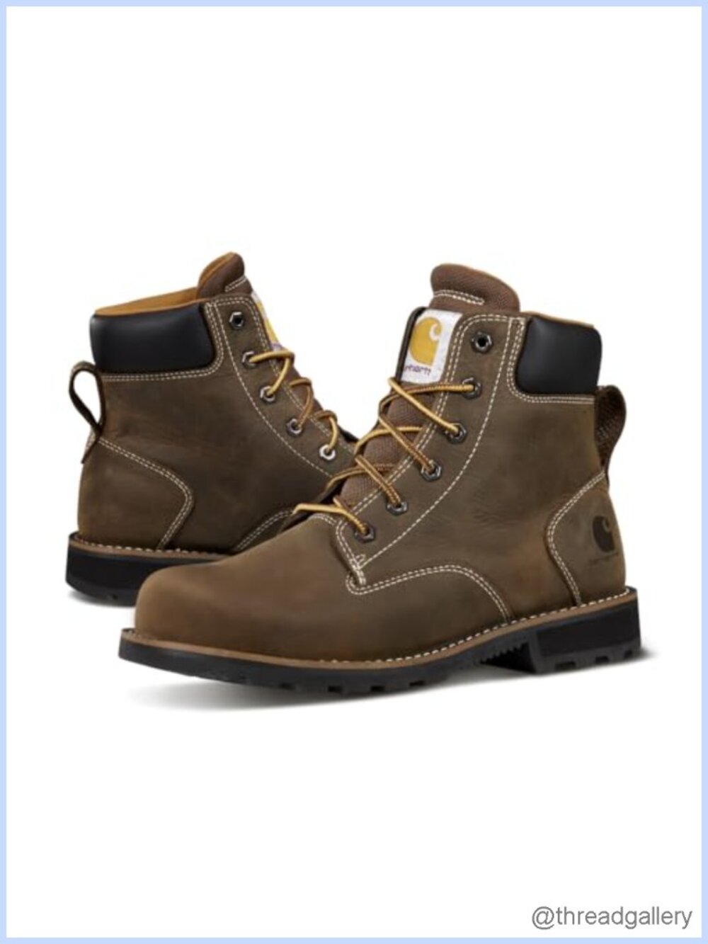 Steel Toe Work Boot Water Resistant Leather Slip Resistant Safety Footwear